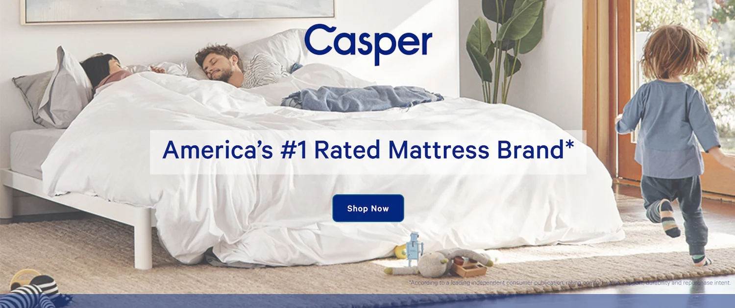 Casper mattress landing page