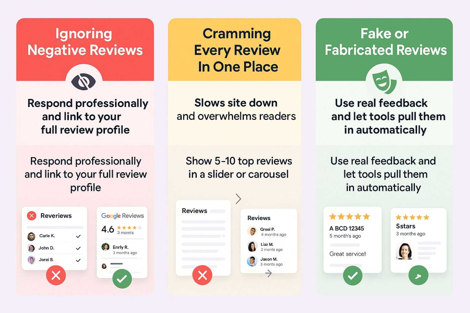Google Review Mistakes on WordPress Websites