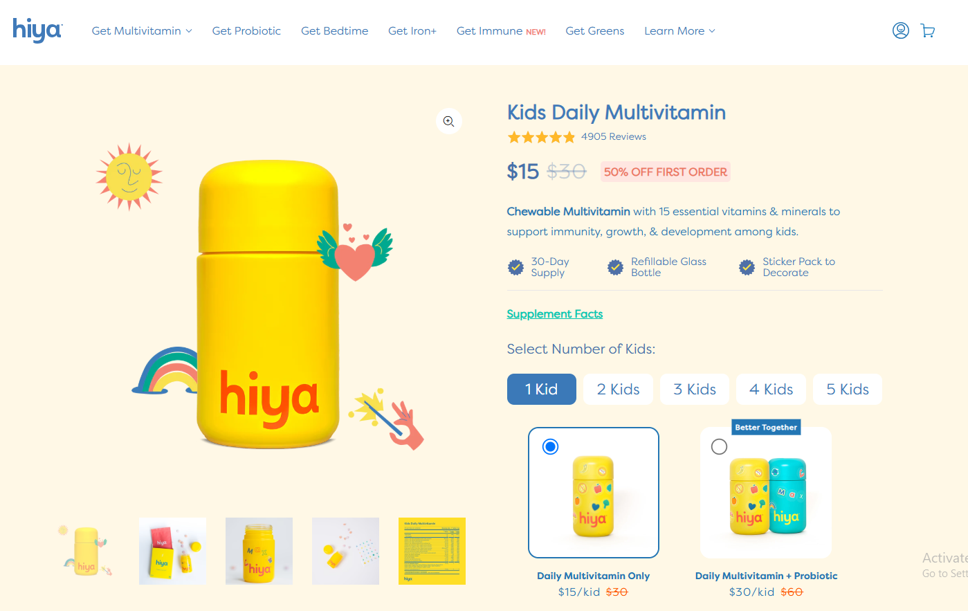 Hiya Product Page Example