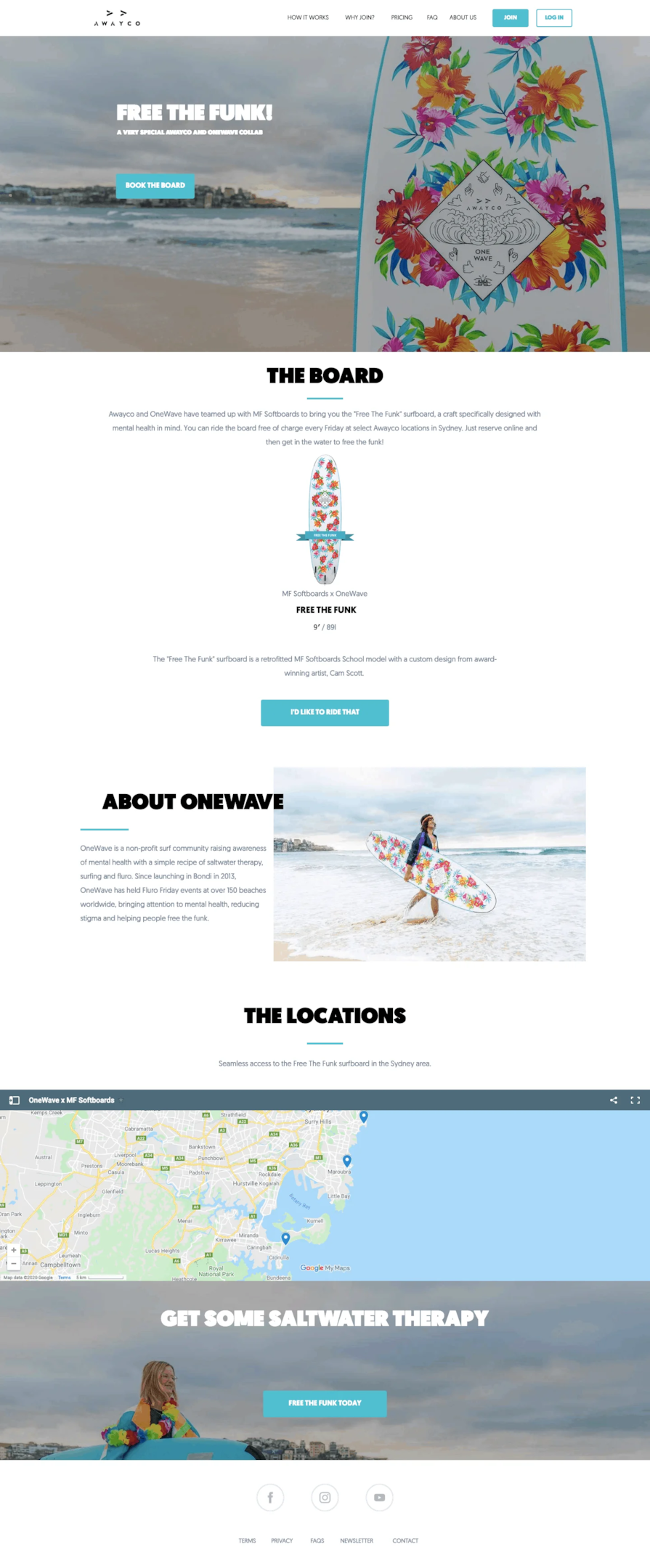 Onewheel electric skateboard landing page