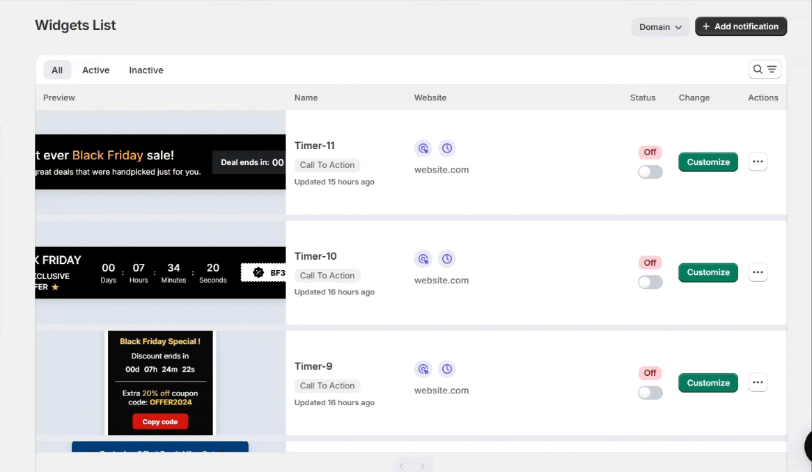 Creating Call Back Widget :Wisernotify Support Docs