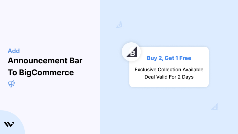 Announcement Bar to BigCommerce