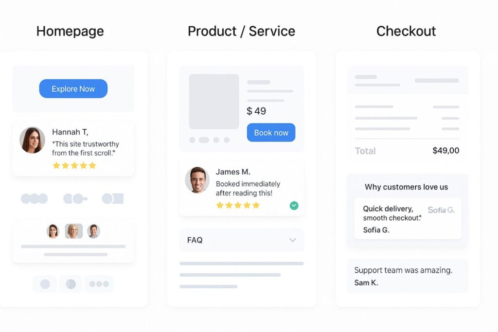 Best Places to Show Testimonials on Wix