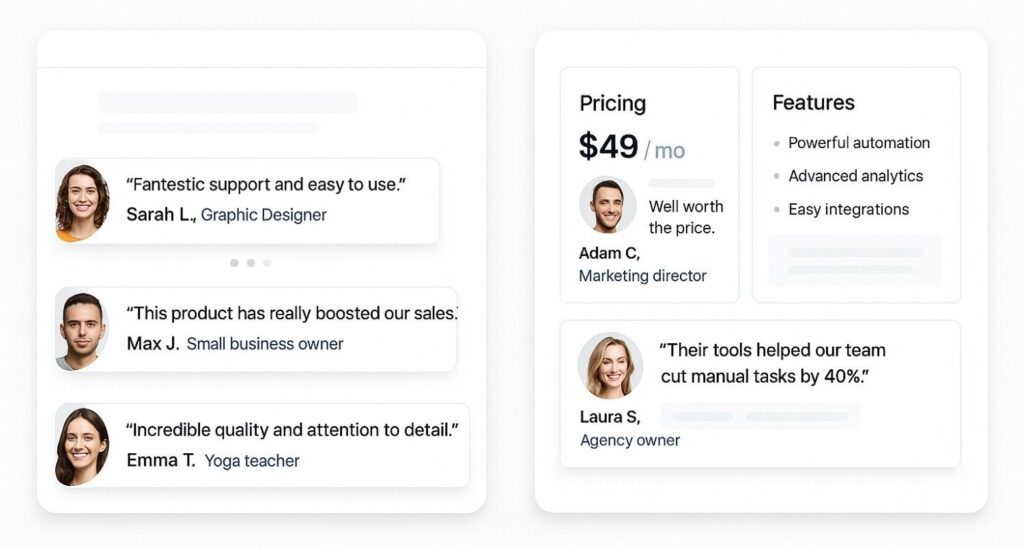 Best Places to Show Testimonials