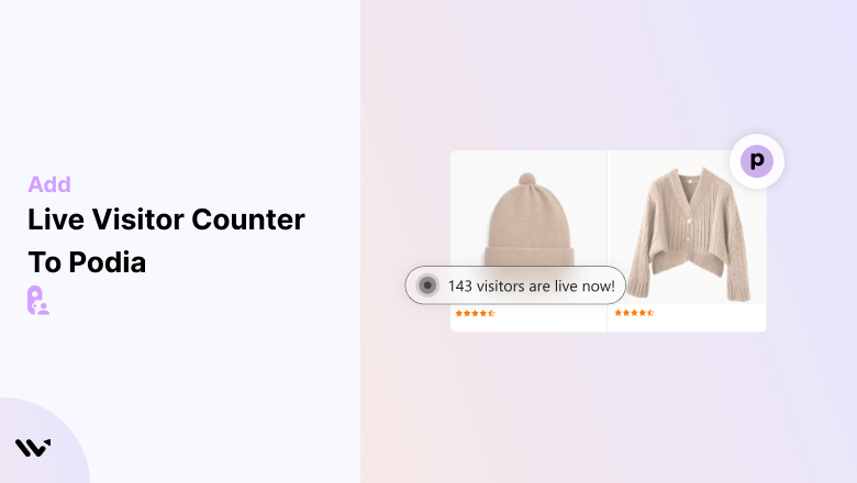 Easily Add Live Visitor Counter to Podia Site