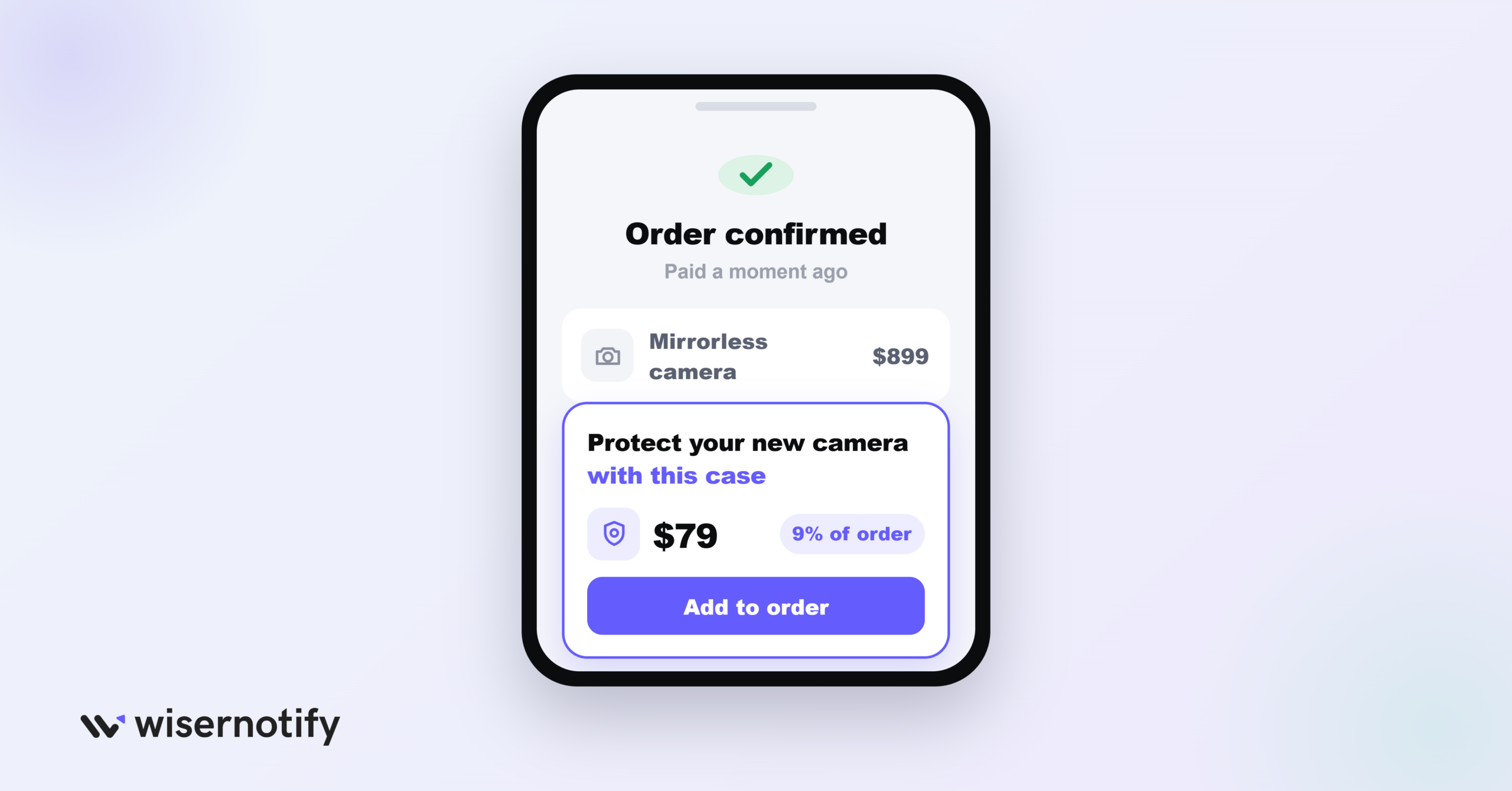 Recommend Items Right After Purchase