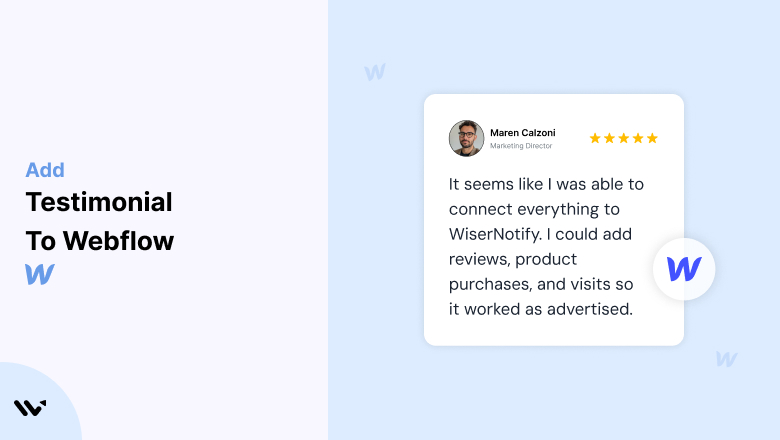 Testimonial to Webflow