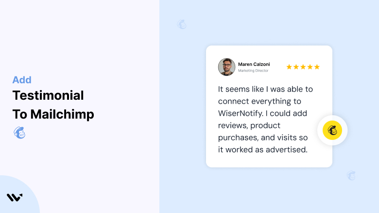 Testimonial to mailchimp