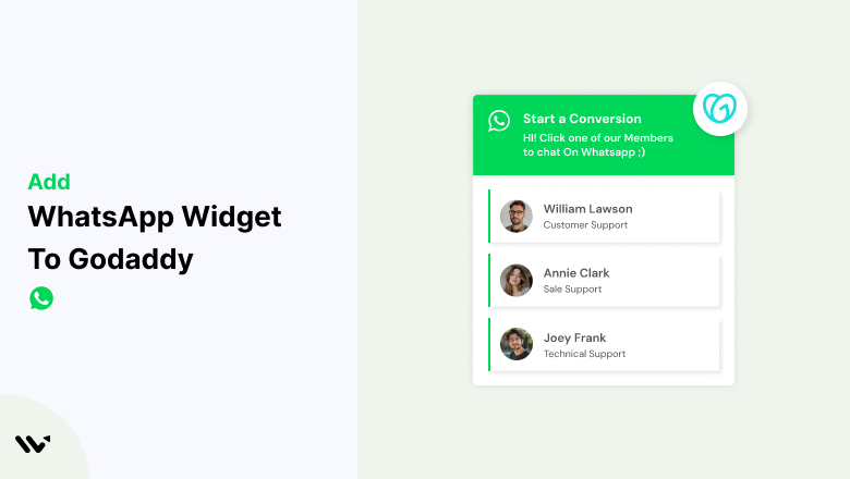 WhatsApp Widget to Godaddy