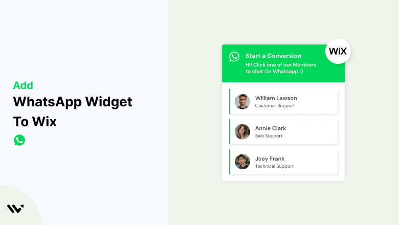 WhatsApp Widget to wix