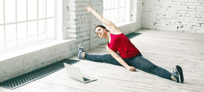 Yoga classes through social media