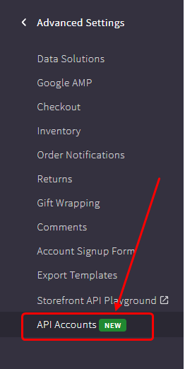 api account