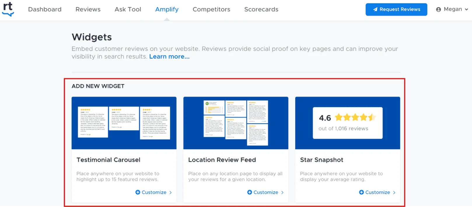 Display Reviews 