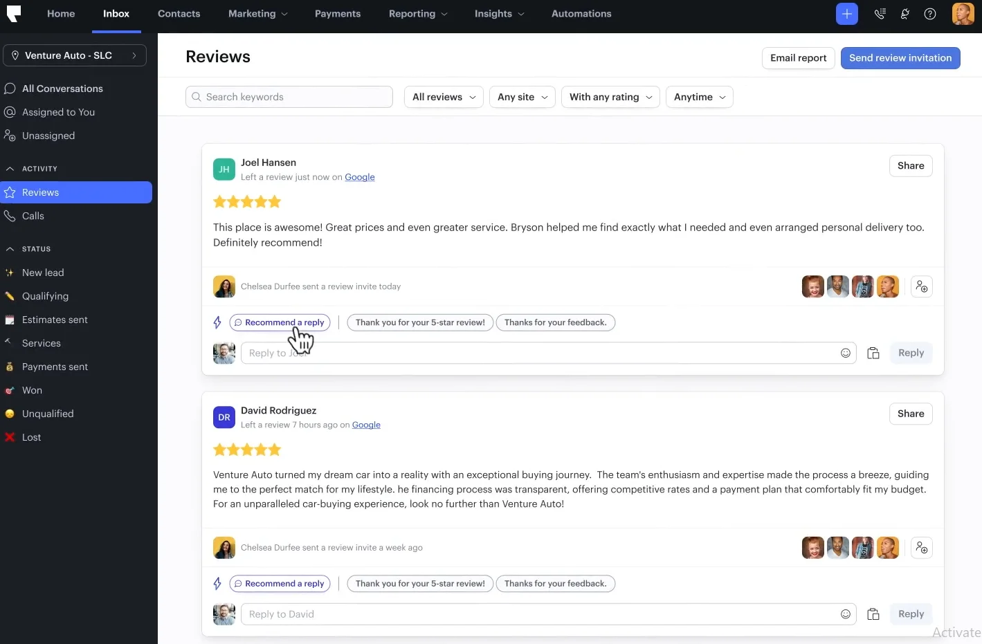 Review Management 