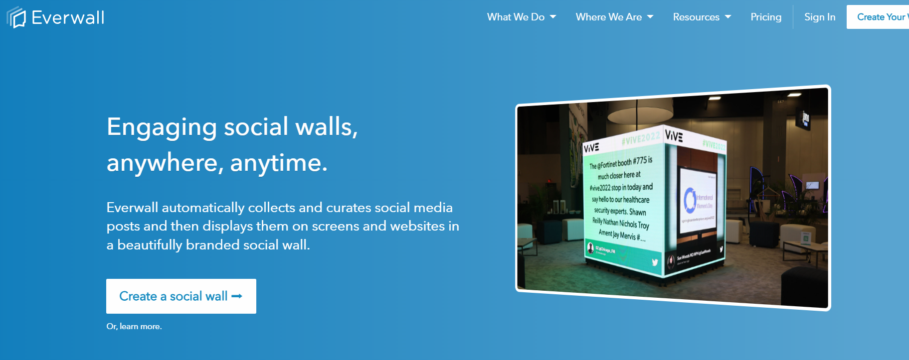 Everwall event social wall platform