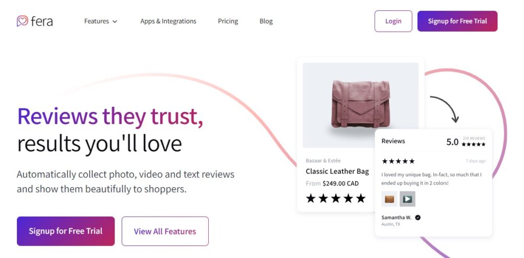 Fera.ai review collection with smart incentives