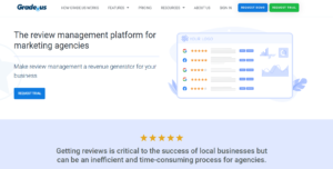 Grade.us white-label review management for agencies