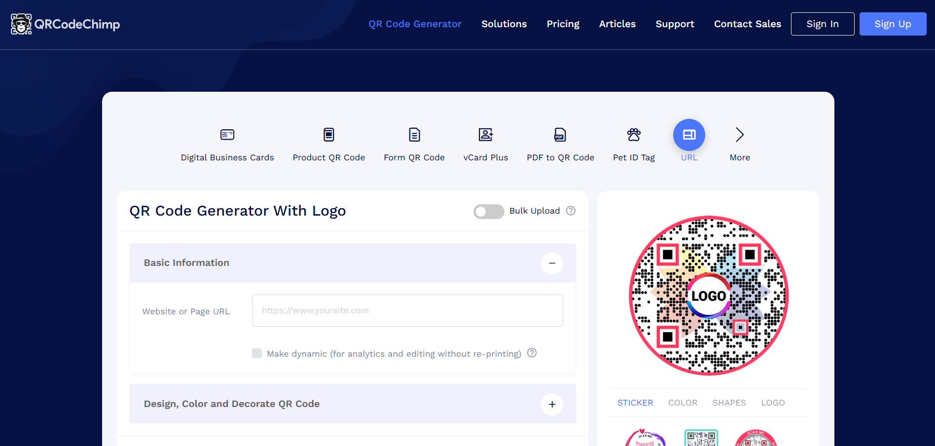 QR Code Chimp