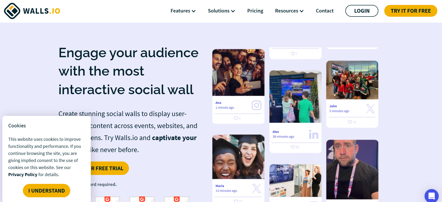 Walls.io social wall platform