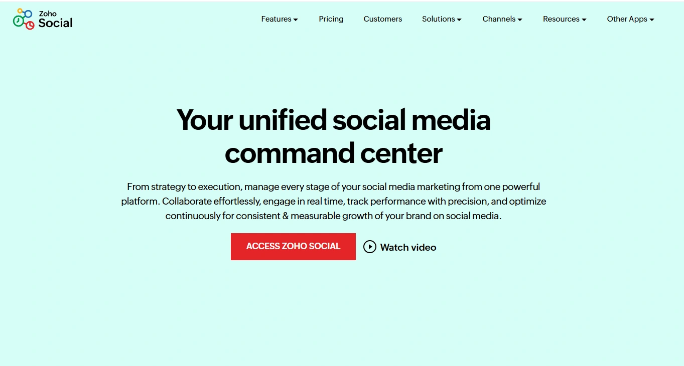 Zoho social