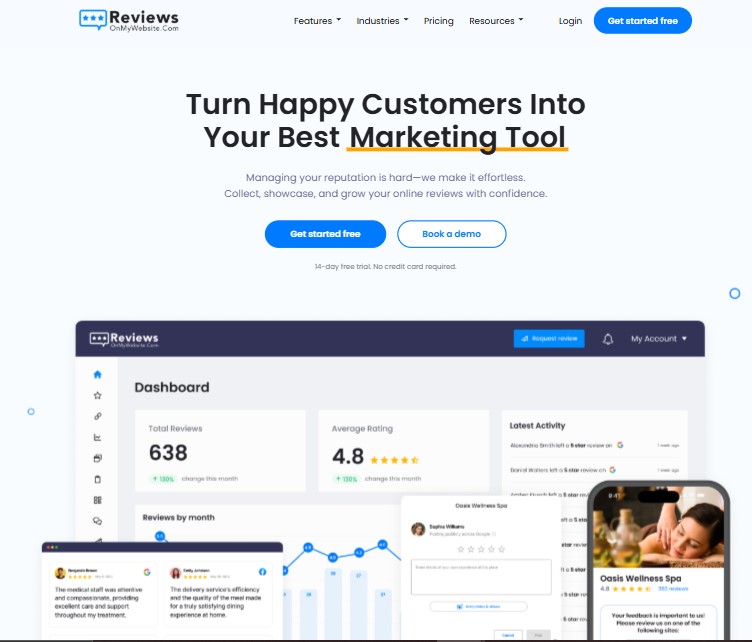 ReviewOnMyWebsite Google Review Management Tool