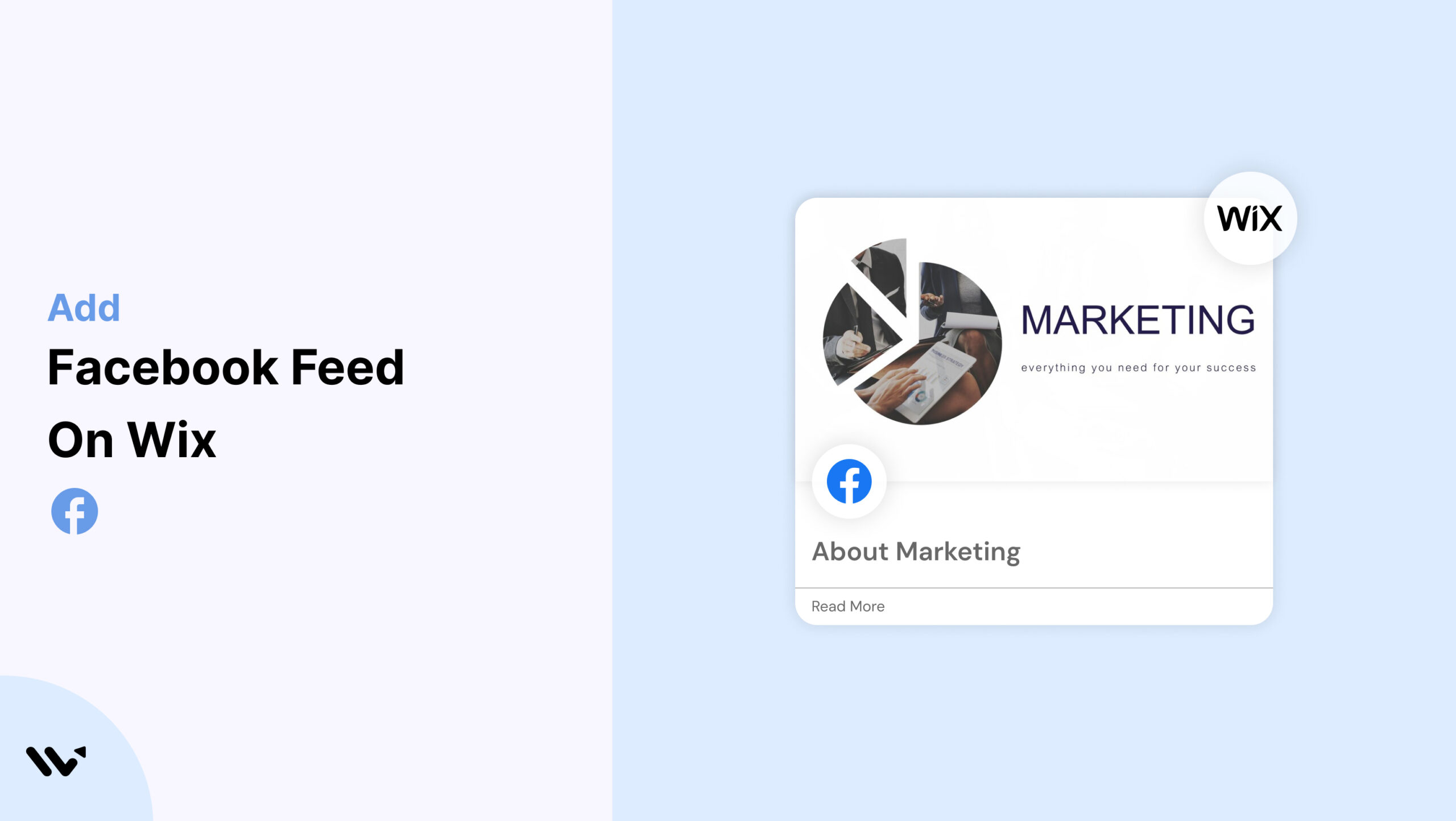 Add on Facebook Feed on Wix