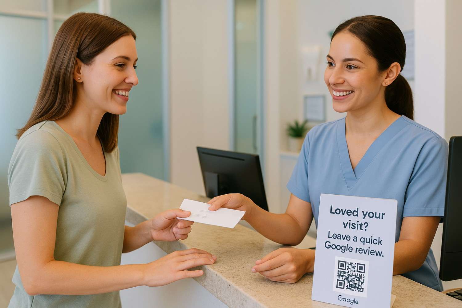 Ask Patients Right After a Successful Appointment