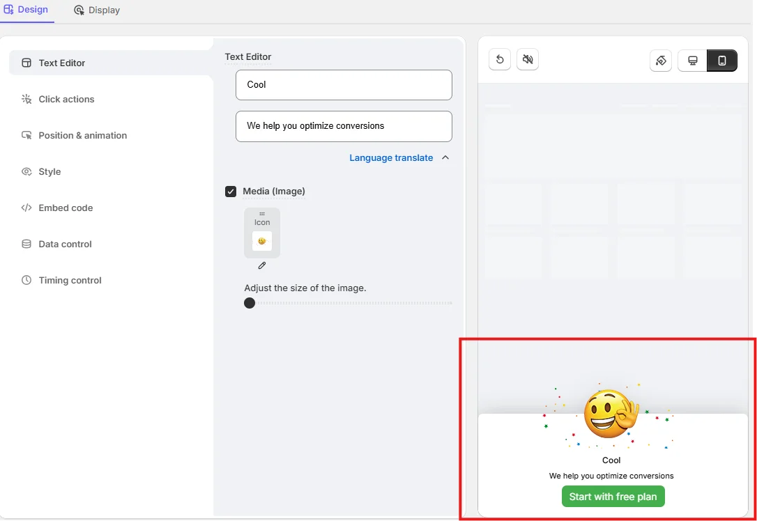 Smiley booking widget for website