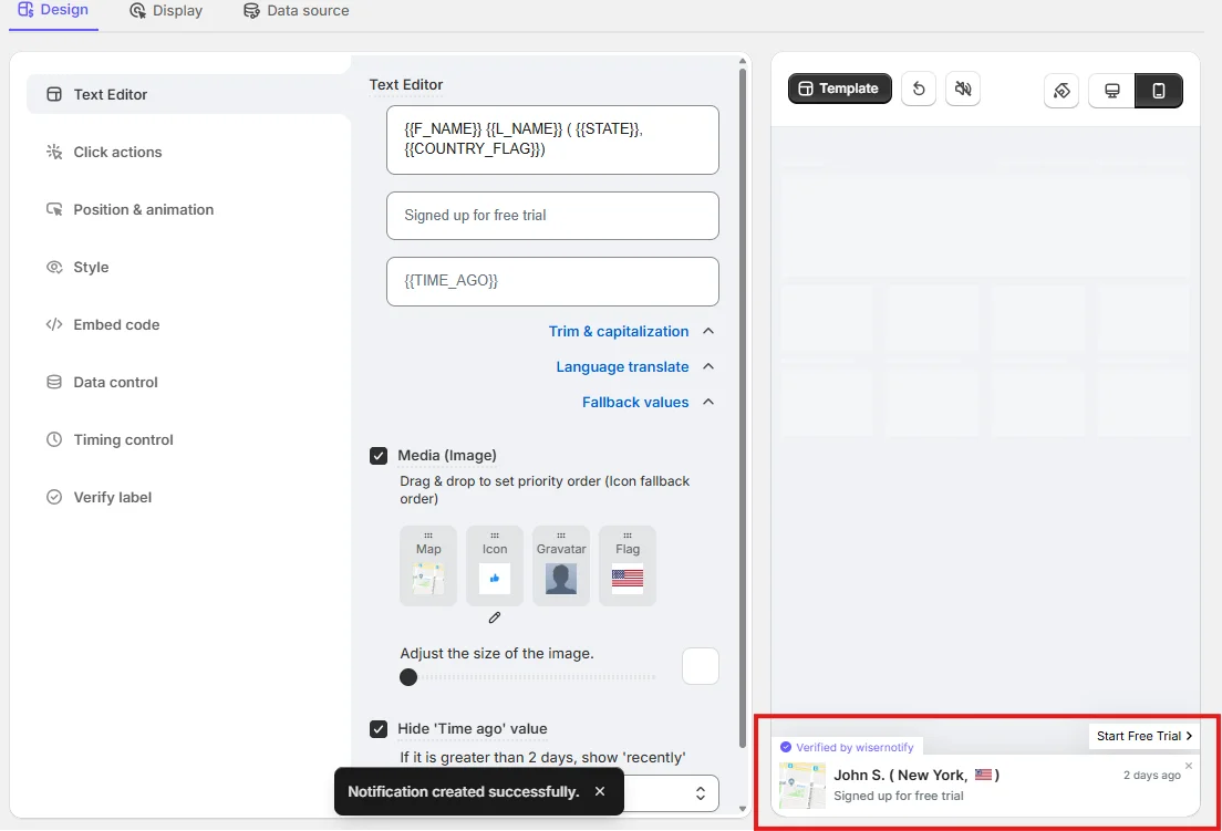 Recent Leads booking widget for website