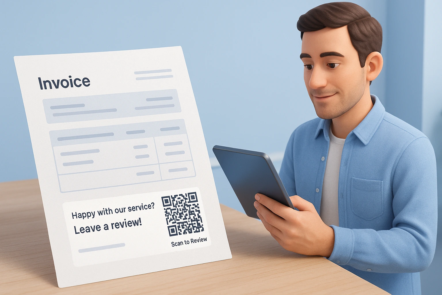 Add Review Requests to Invoices or Receipts