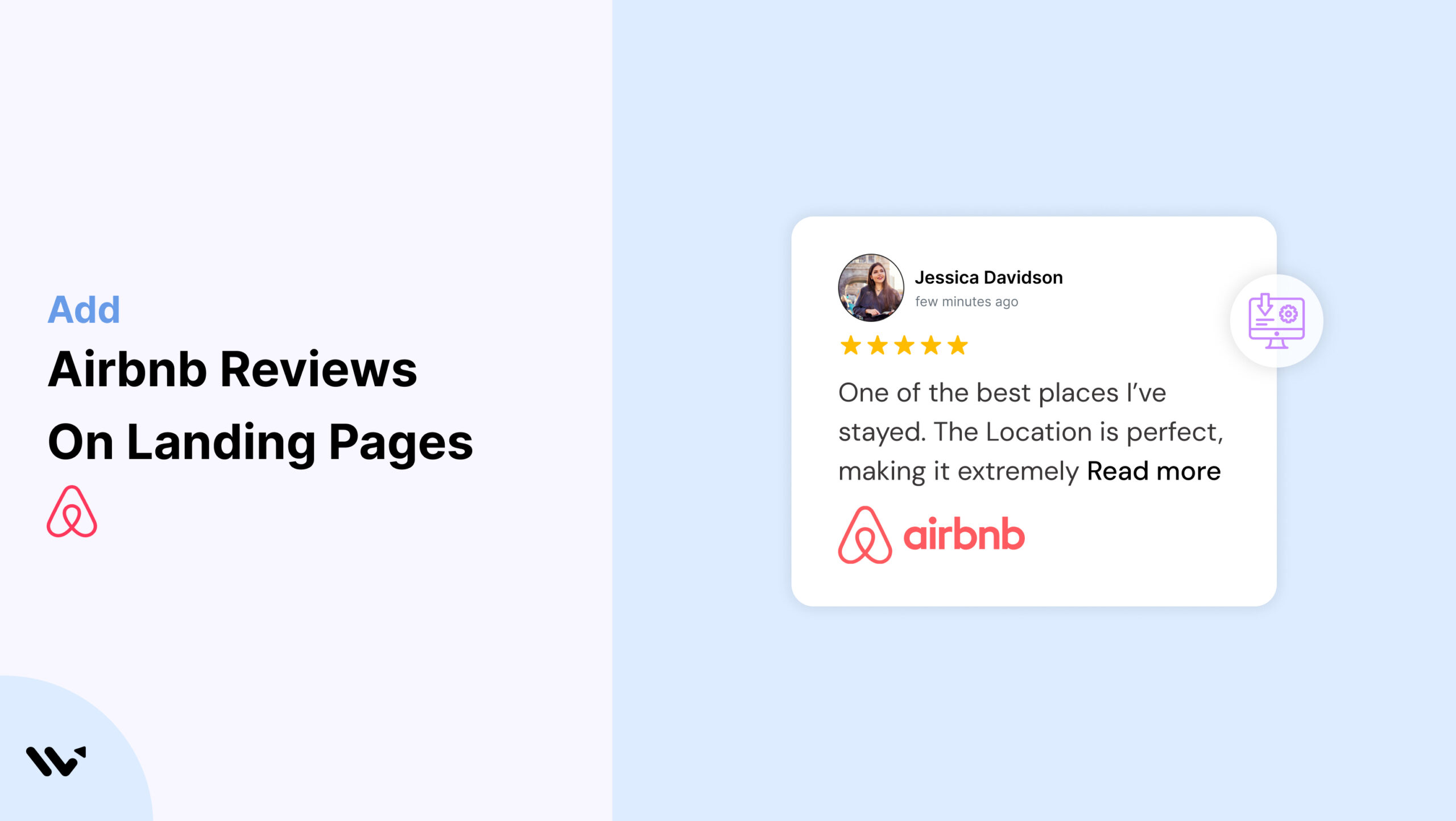 Airbnb Reviews on Landing Pages
