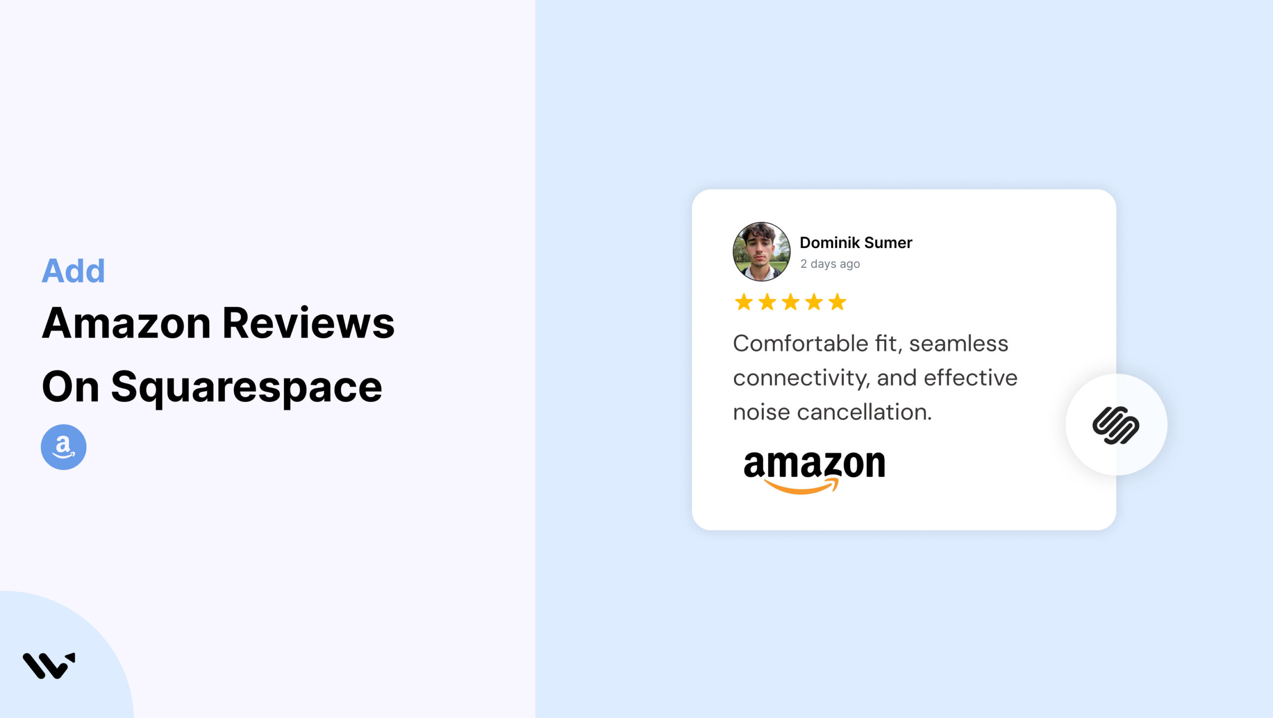 Amazon Reviews on Squarespace
