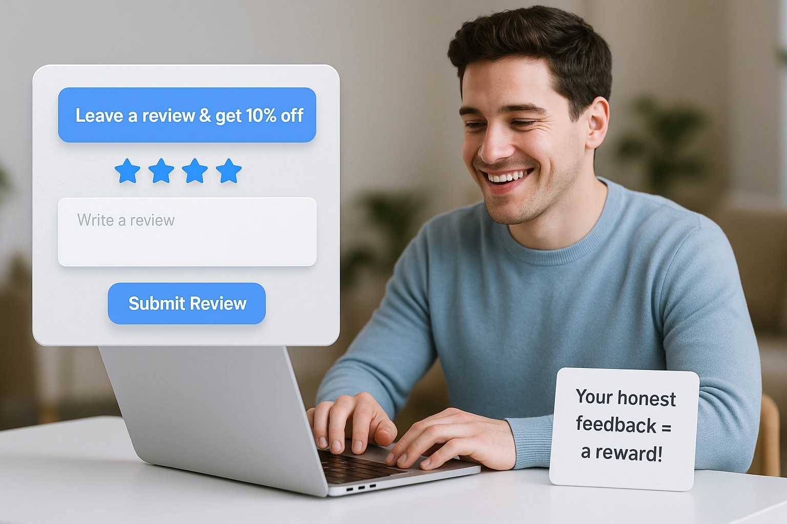 Salon offering a small incentive for leaving a review