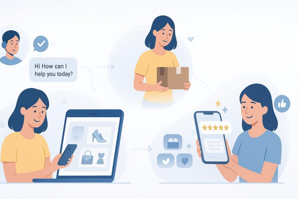 Fashion brand customer service building repeat purchases