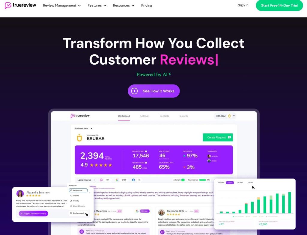 TrueReview simple review requests