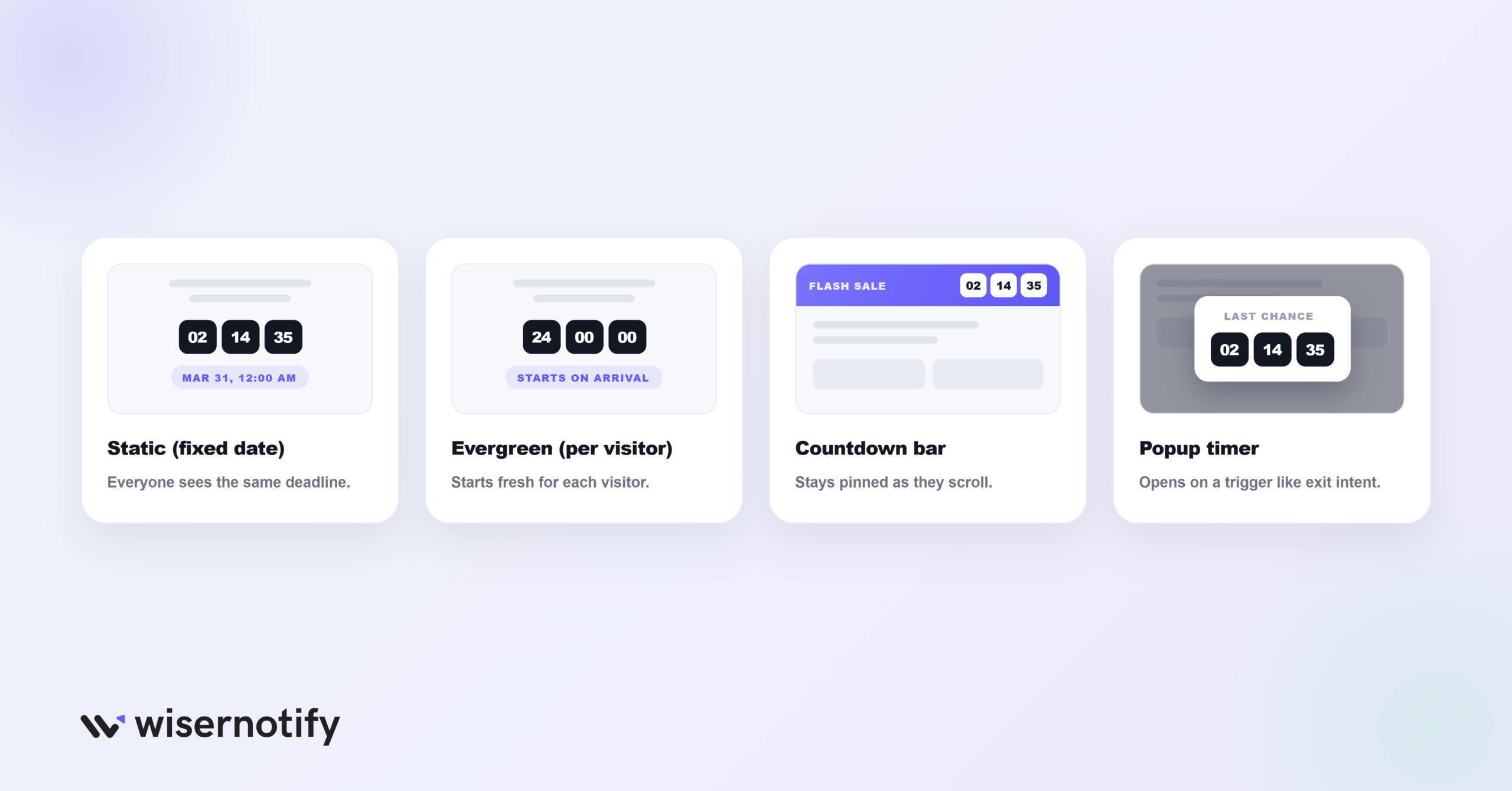 Types of Countdown Timer Widgets