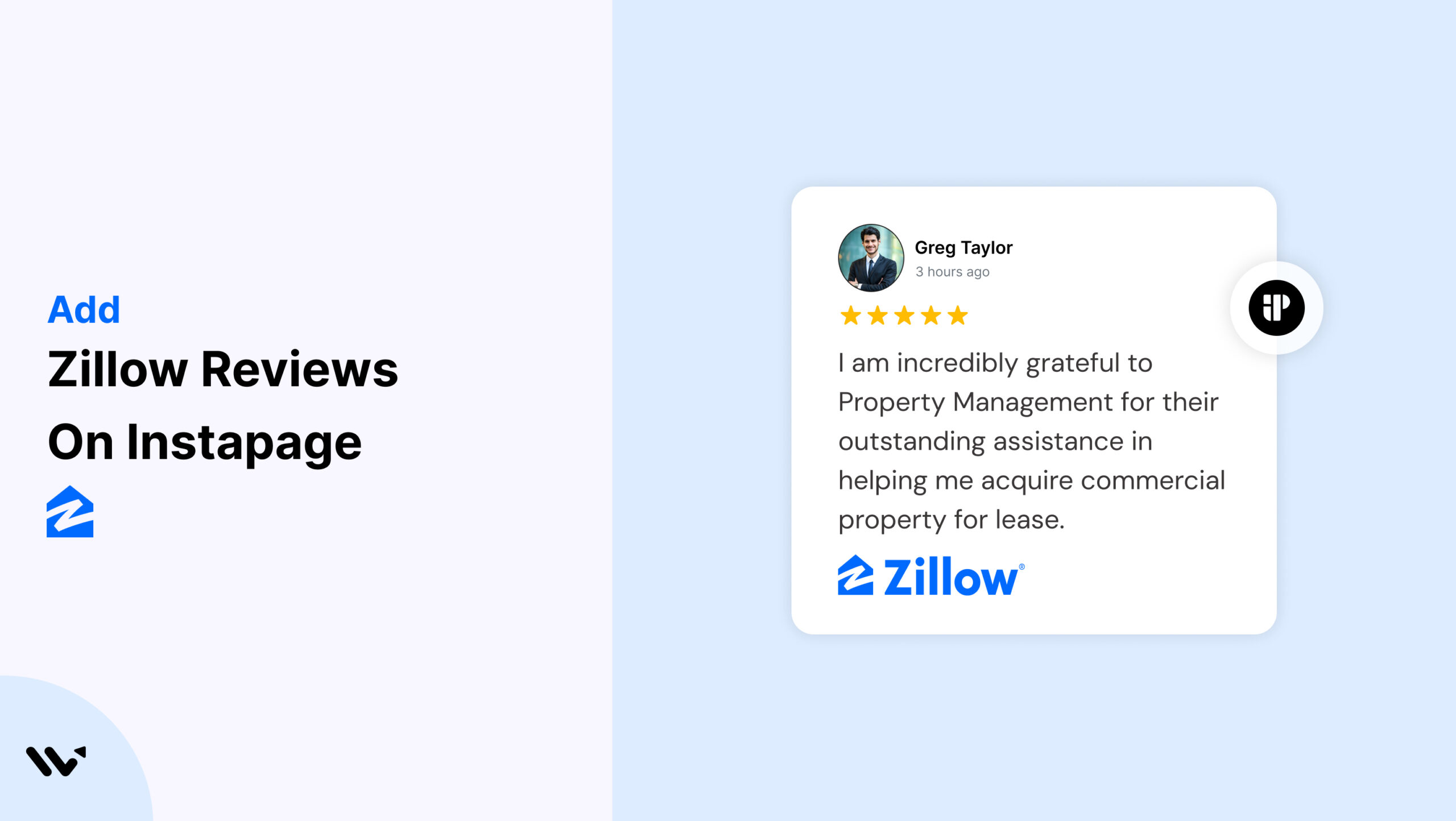 Zillow Reviews on Instapage