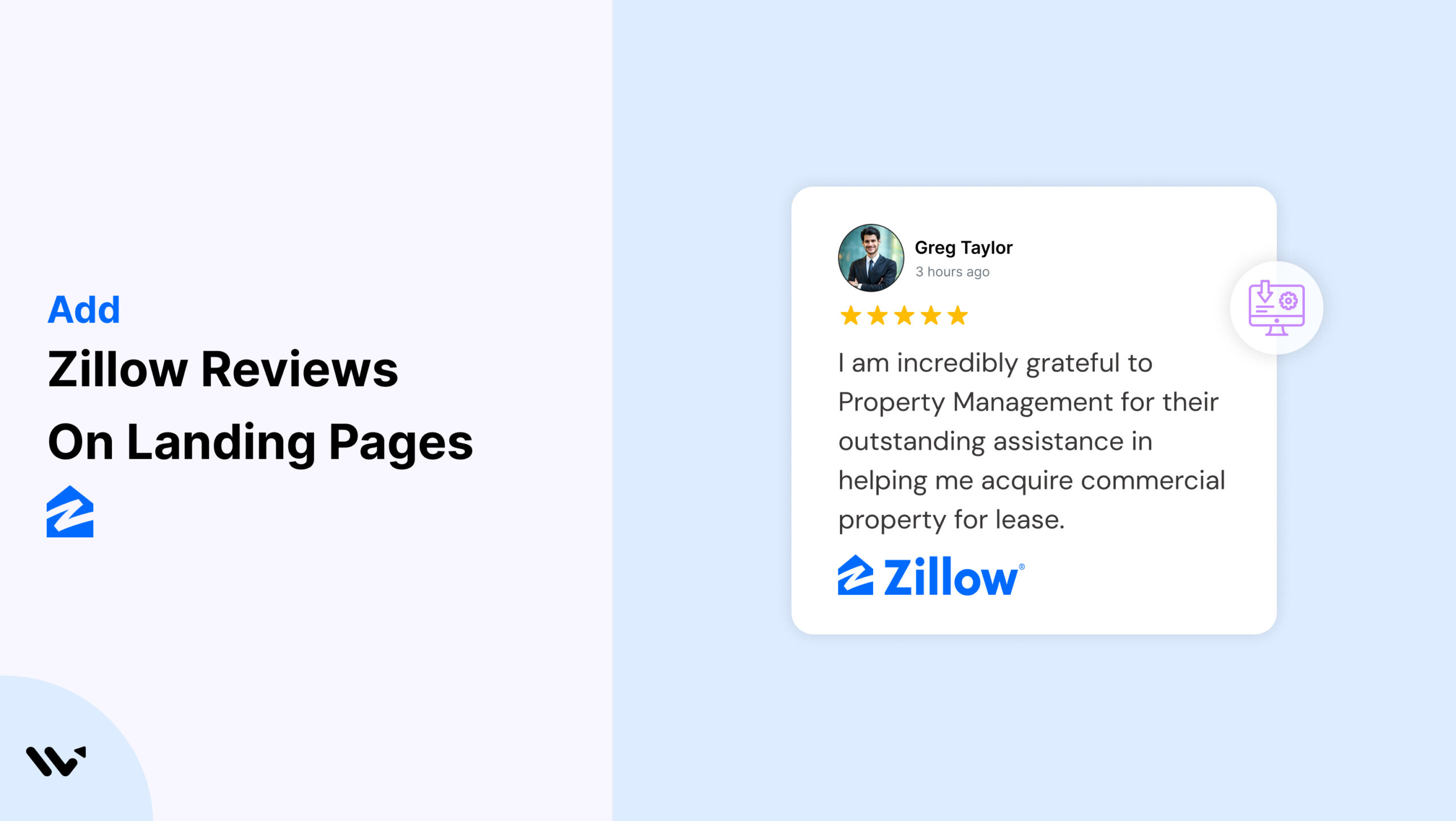 Zillow Reviews on Landing Pages