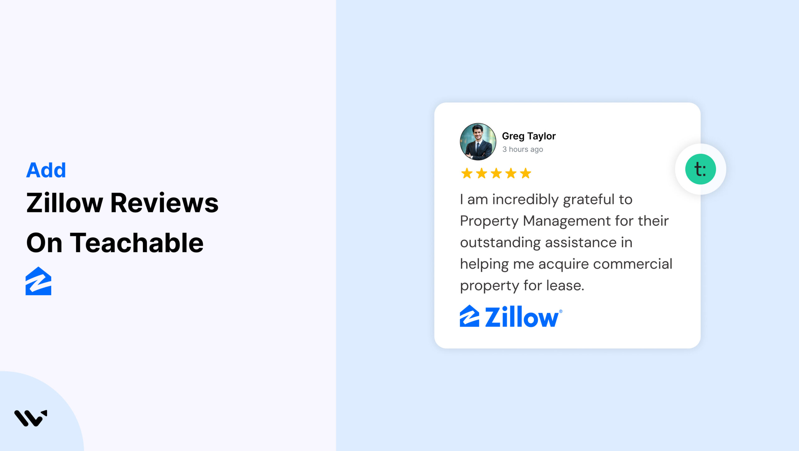 Zillow Reviews on teachable