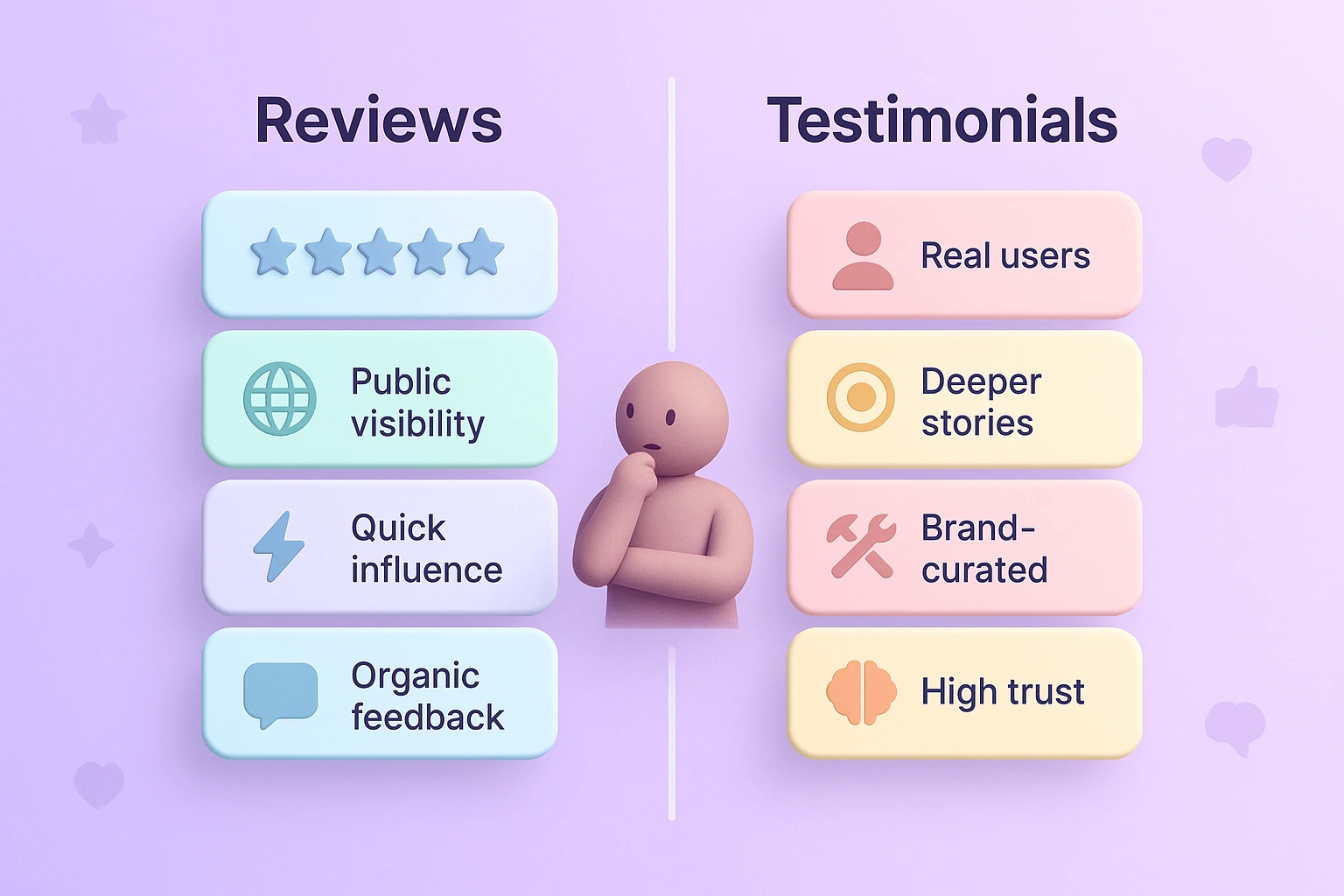 Testimonial vs Review