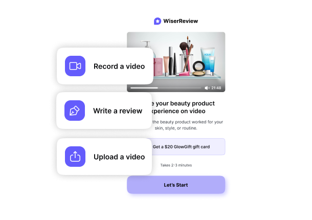 WiserReview photo reviews example