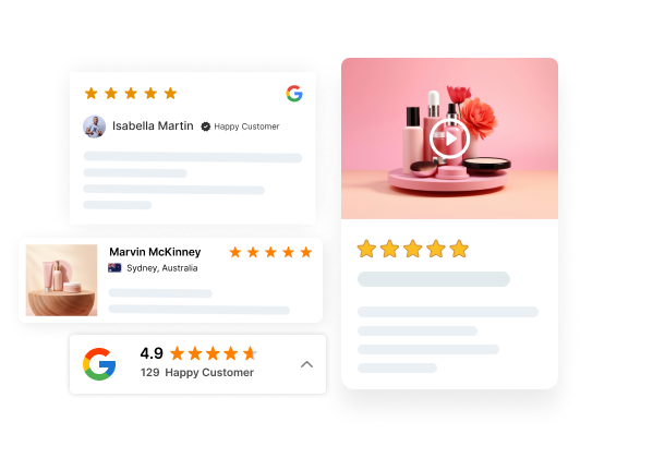 WiserReview product review widget example