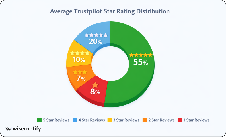 Trustpilot review growth statistics