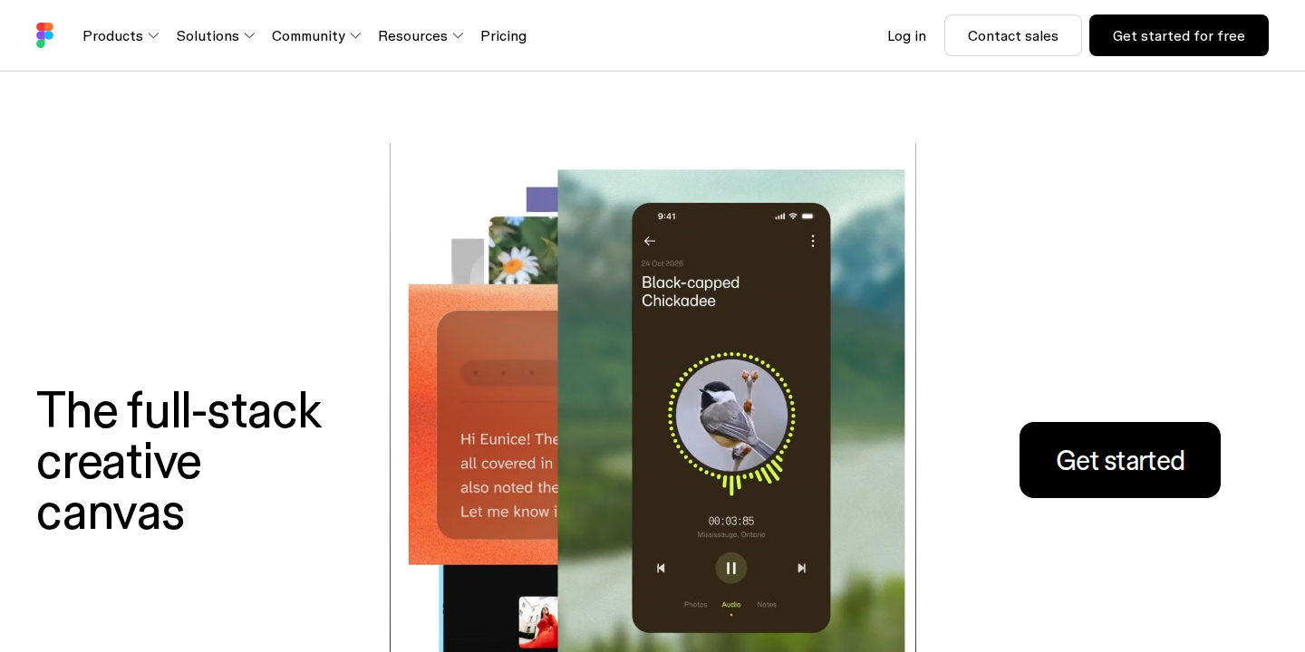 Figma homepage