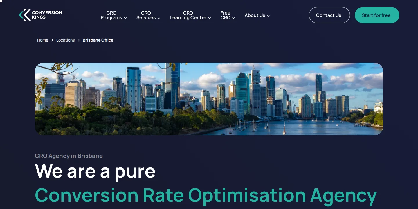 Conversion Kings Brisbane office page