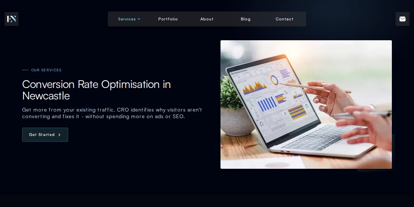 Elevate North conversion rate optimisation page