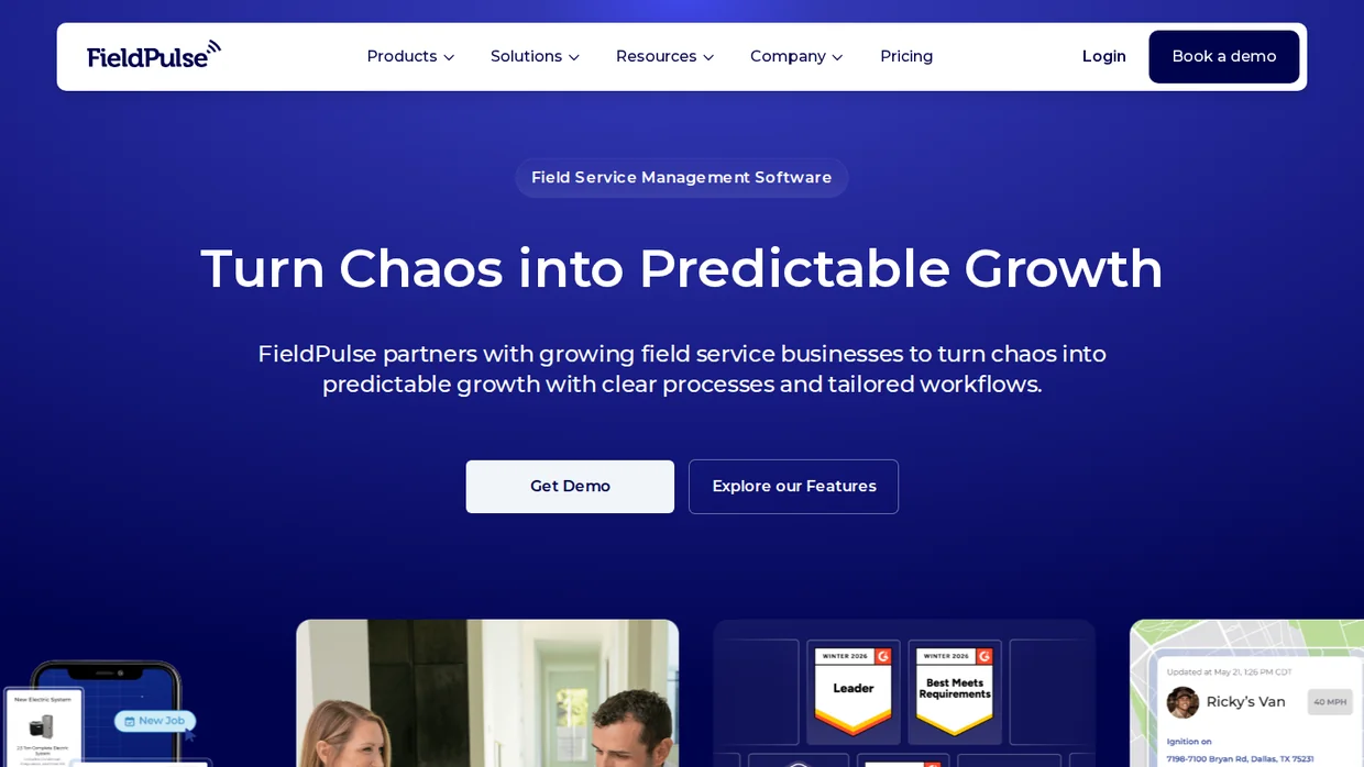 FieldPulse field service software homepage