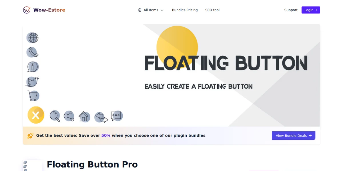Floating Button plugin for WordPress