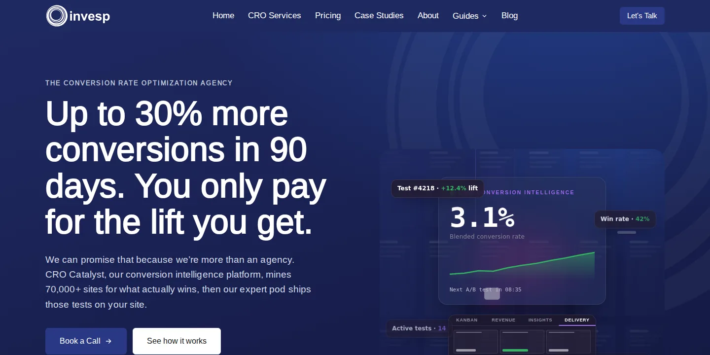 Invesp conversion optimization agency homepage
