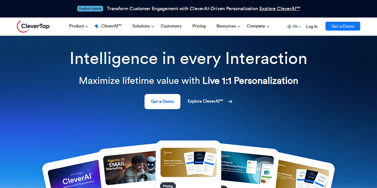 CleverTap homepage